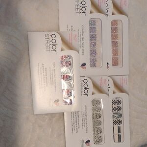 Color Street Glitter and Patterned Nail Strips